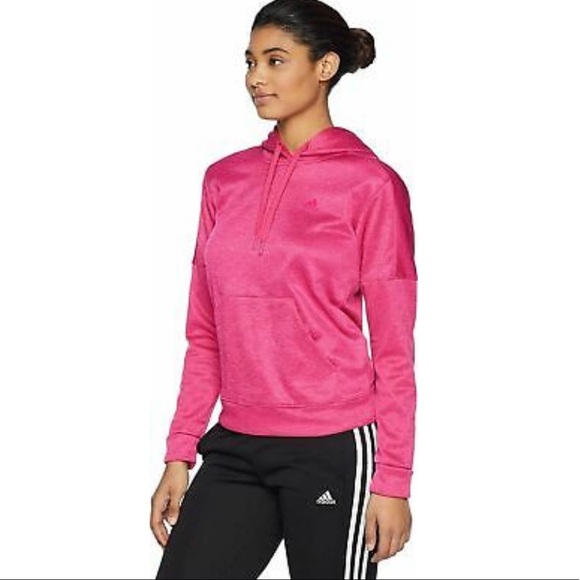 adidas Tops - Adidas Teams Pullover Hoodie Women’s Size Large Pink 💕 in great condition!